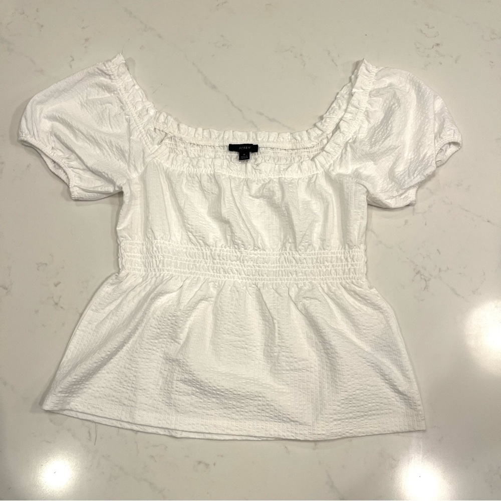 J. Crew White Blouse